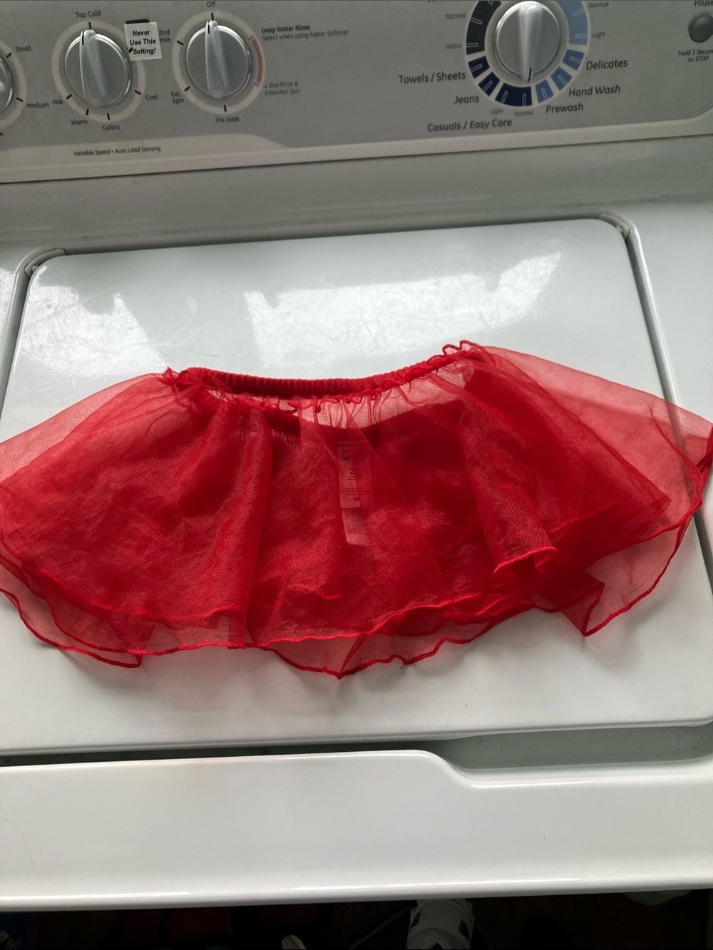 Carters 2t red tulle skirt tutu ballet